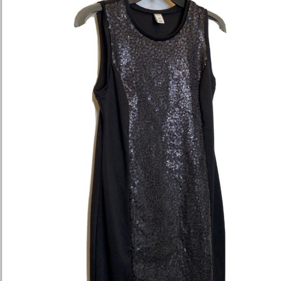 OLD NAVY Sequin Blackjack Little Black Dress Nice! - Picture 3 of 5